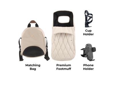 My Babiie MB450 LUXE 3-in-1 Travel System - Feather