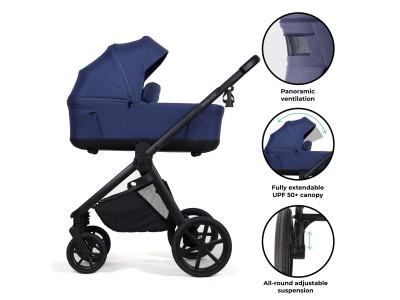 My Babiie MB450 LUXE 2-in-1 Pushchair & Carrycot - Indigo