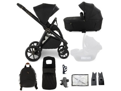 My Babiie MB450 LUXE 2-in-1 Pushchair & Carrycot - Black