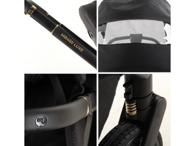 My Babiie MB450 LUXE 2-in-1 Pushchair & Carrycot - Black