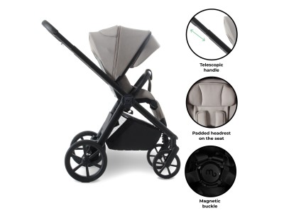 My Babiie MB450 LUXE 2-in-1 Pushchair & Carrycot - Mink
