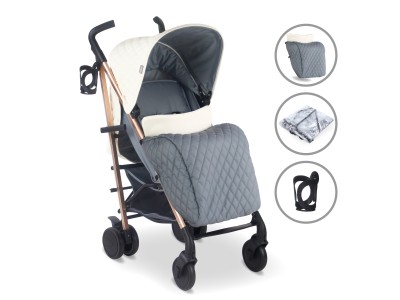 My Babiie MB51 Plus Stroller - Quilted Champagne | Baby Snooze