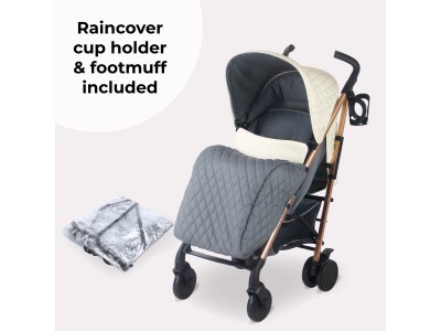 My Babiie MB51 Plus Stroller - Quilted Champagne | Baby Snooze