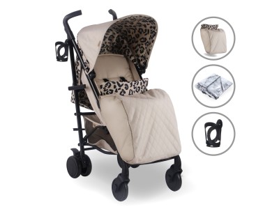 My Babiie MB51 Plus Stroller - Fawn Leopard | Baby Snooze