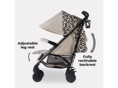 My Babiie MB51 Plus Stroller - Fawn Leopard | Baby Snooze
