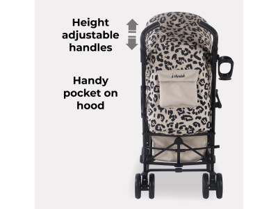 My Babiie MB51 Plus Stroller - Fawn Leopard | Baby Snooze