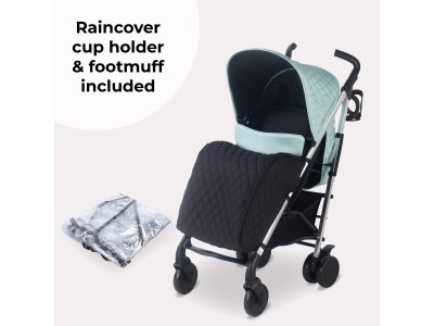 My Babiie MB51 Plus Stroller - Quilted Aqua | Baby Snooze