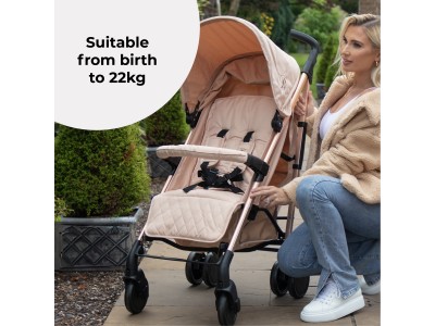 My Babiie MB51 Plus Stroller - Rose Gold Blush | Baby Snooze
