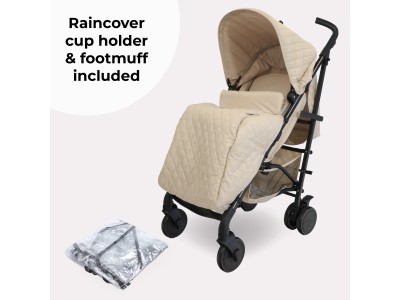 My Babiie MB51 Plus Stroller - Quilted Sand | Baby Snooze