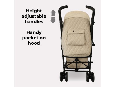 My Babiie MB51 Plus Stroller - Quilted Sand | Baby Snooze