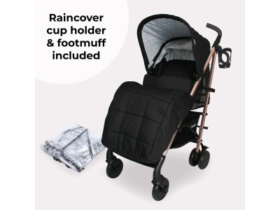 My Babiie MB51 Plus Stroller - Quilted Black | Baby Snooze