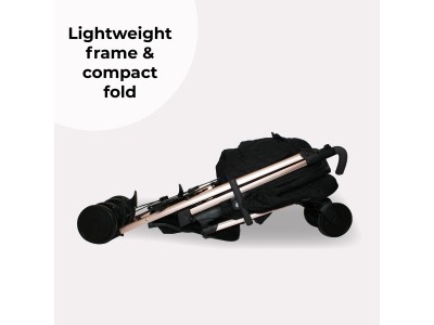 My Babiie MB51 Plus Stroller - Quilted Black | Baby Snooze