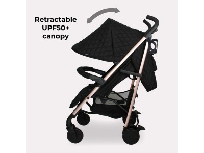 My Babiie MB51 Plus Stroller - Quilted Black | Baby Snooze