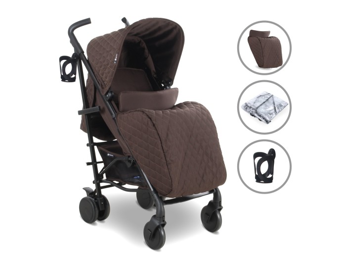 My Babiie MB51 Plus Stroller - Chocolate | Baby Snooze
