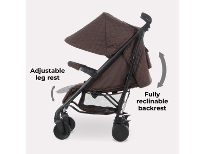 My Babiie MB51 Plus Stroller - Chocolate | Baby Snooze