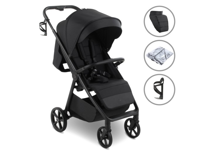 My Babiie MB170 Plus Pushchair - Black | Baby Snooze