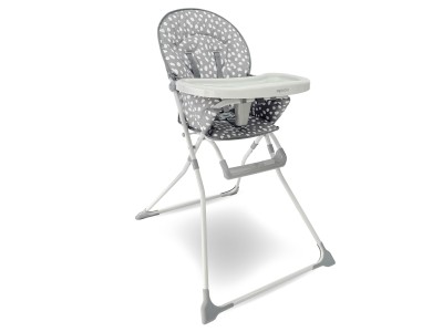 My Babiie MBHC1 Compact Highchair - Grey Dalmatian | Baby Snooze