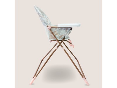 My Babiie MBHC1 Compact Highchair - Rose Geo | Baby Snooze