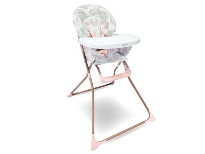 My Babiie MBHC1 Compact Highchair - Rose Geo | Baby Snooze