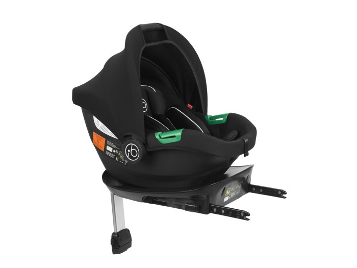 Ickle Bubba Cirrus Car Seat with Base - Black | Baby Snooze