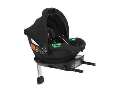 Ickle Bubba Cirrus Car Seat with Base - Black | Baby Snooze