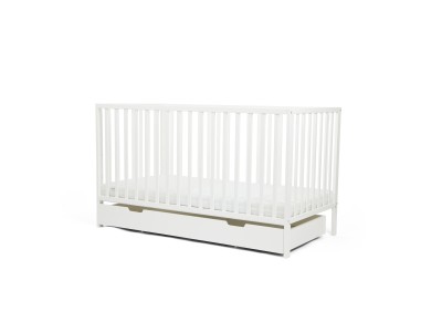 Ickle Bubba Hartley Classic Cot & Under Drawer - White | 8.45kg