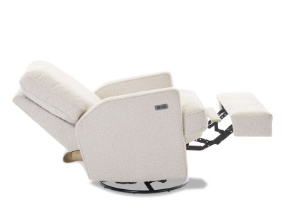 Obaby Madison Electric Swivel Glider Recliner Chair Boucle