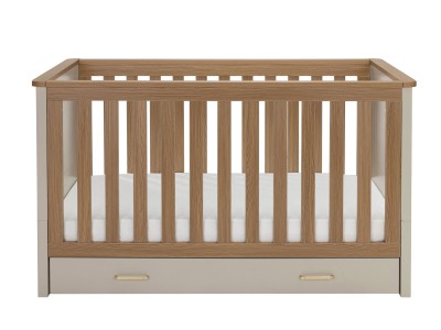 Babymore Mira Cot Bed - Cashmere Warm Oak