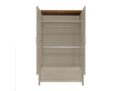 Babymore Mira Nursery Wardrobe - Cashmere Warm Oak