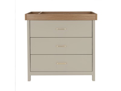Babymore Mira Nursery Chest Changer - Cashmere Warm Oak