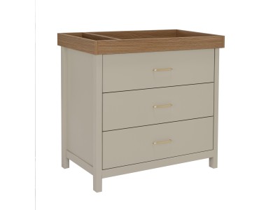 Babymore Mira Nursery Chest Changer - Cashmere Warm Oak