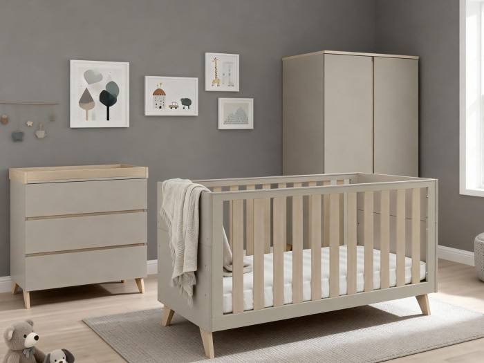 Dante Cot Bed - Cashmere | Babymore
