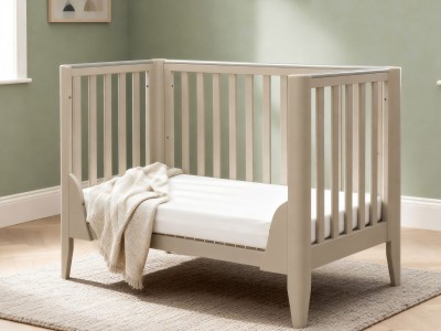 Babymore Iris mini Cot Bed – Grey | Baby Snooze