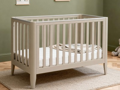 Babymore Iris mini Cot Bed – Grey | Baby Snooze