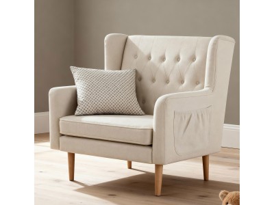 Lux Snuggle Rocking Chair - Ivory | Babymore