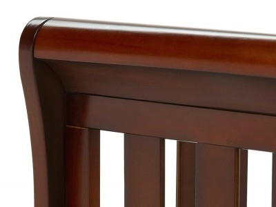 Babymore Eva Sleigh Drop Side Cot Bed - Brown | Baby Snooze