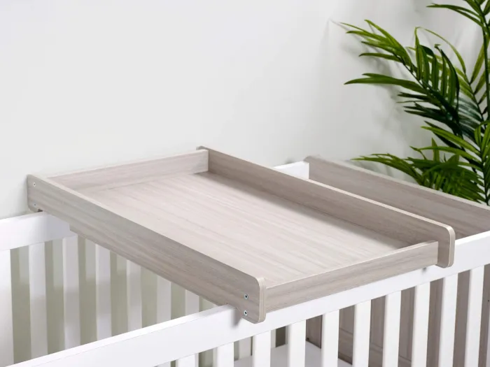 Ickle Bubba Pembrey Cot Top Changer - Ash Grey