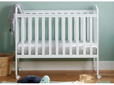 Babymore Space Saver Cot – White | Baby Snooze