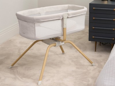 Babymore Air Motion Gliding Crib – Grey | Baby Snooze