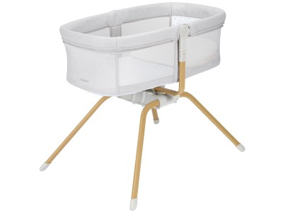 Babymore Air Motion Gliding Crib – Grey | Baby Snooze