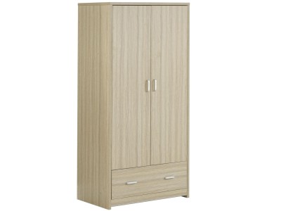 Babymore Luno Veni Nursery Wardrobe – Oak | Baby Snooze