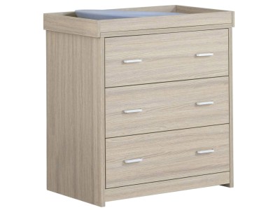 Babymore Luno Veni Chest Changing Unit – Oak | Baby Snooze