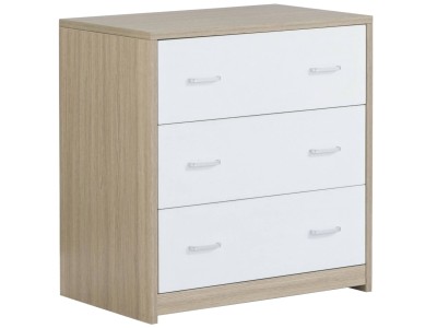 Luno Veni Chest Changing Unit – Oak White | Babymore 