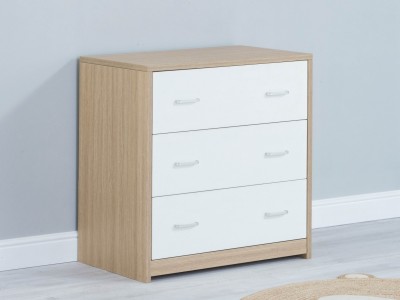 Luno Veni Chest Changing Unit – Oak White | Babymore 