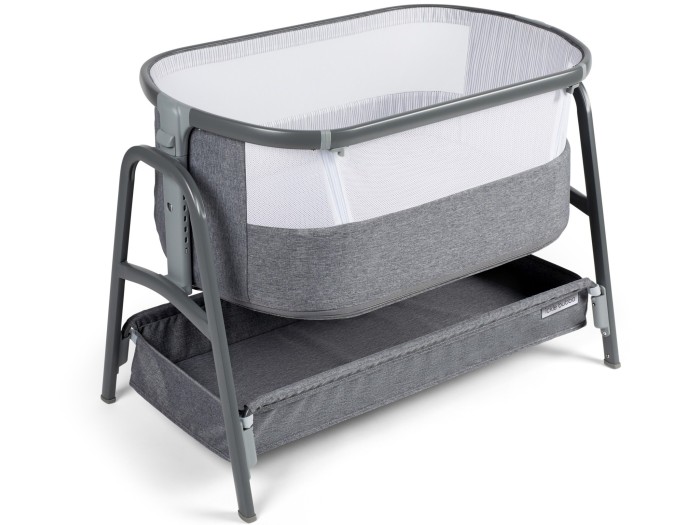 Bubba & Me - Bedside Crib - Space Grey | Ickle Bubba