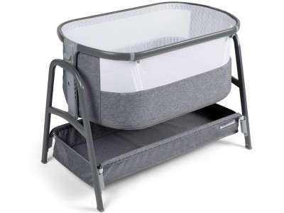 Bubba & Me - Bedside Crib - Space Grey | Ickle Bubba