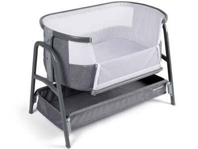 Bubba & Me - Bedside Crib - Space Grey | Ickle Bubba