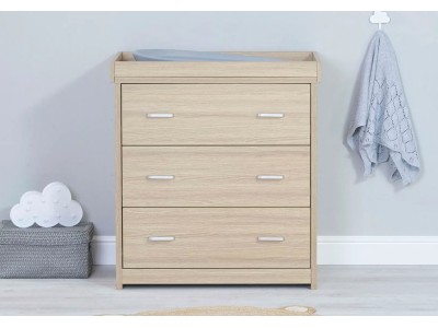 Luno 2 Piece Room Set With Drawer – Oak | Babymore