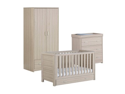 Luno 3 Piece Room Set with Drawer - Oak | Babymore
