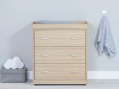 Luno 3 Piece Room Set with Drawer - Oak | Babymore